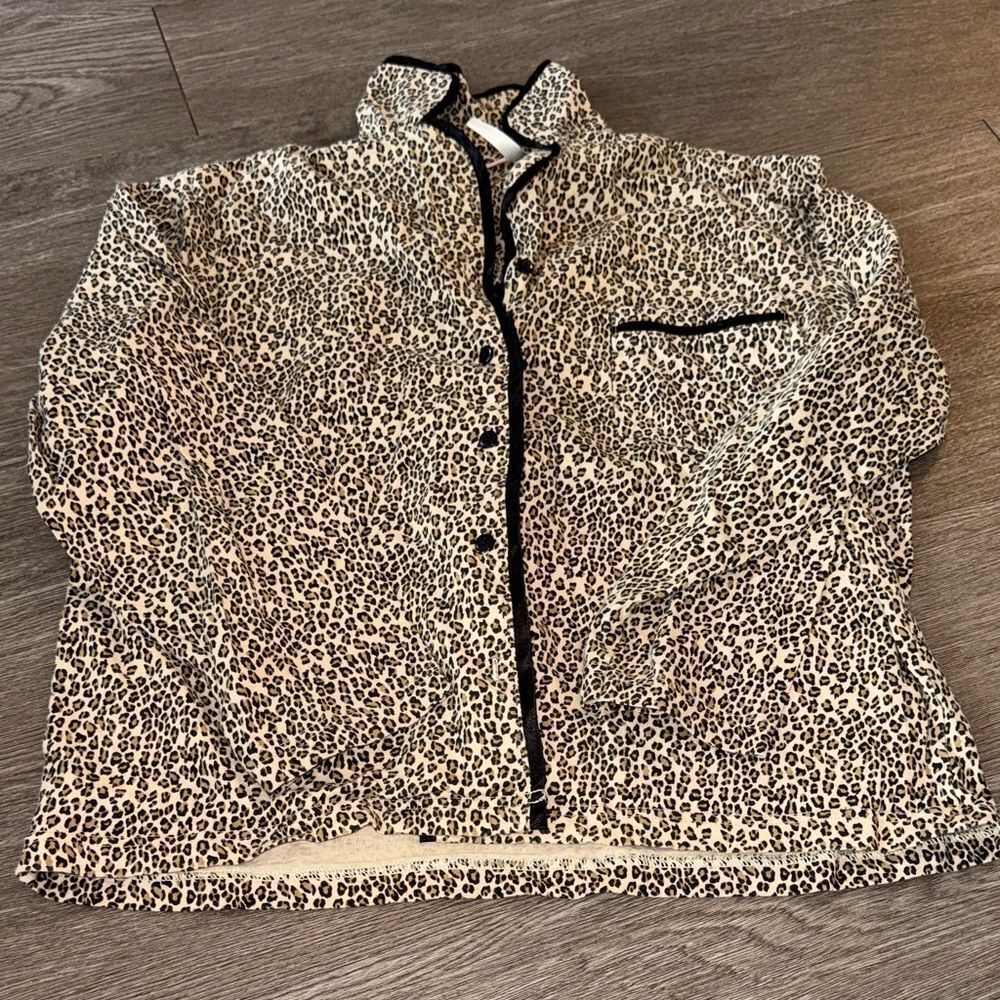 Leopard Print Women’s Button Up